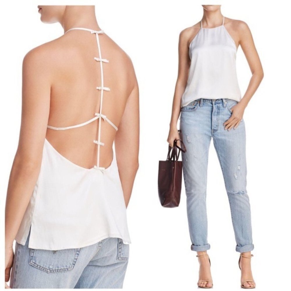 NWT New $173 Cami NYC The Mara Camisole Silk White Top Size S